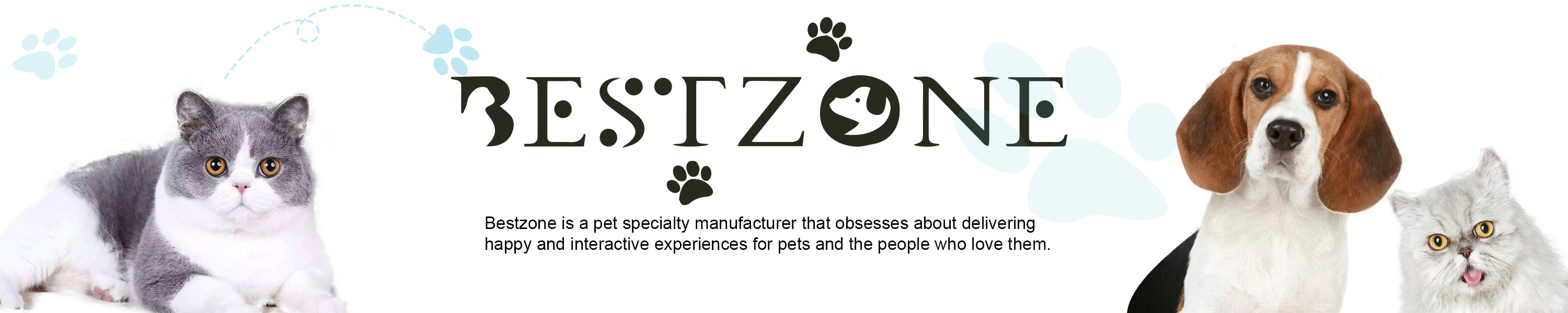 Bestzone pet supplies brand with cats and dog